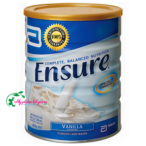 Sữa Ensure Úc 850g Vị Vani
