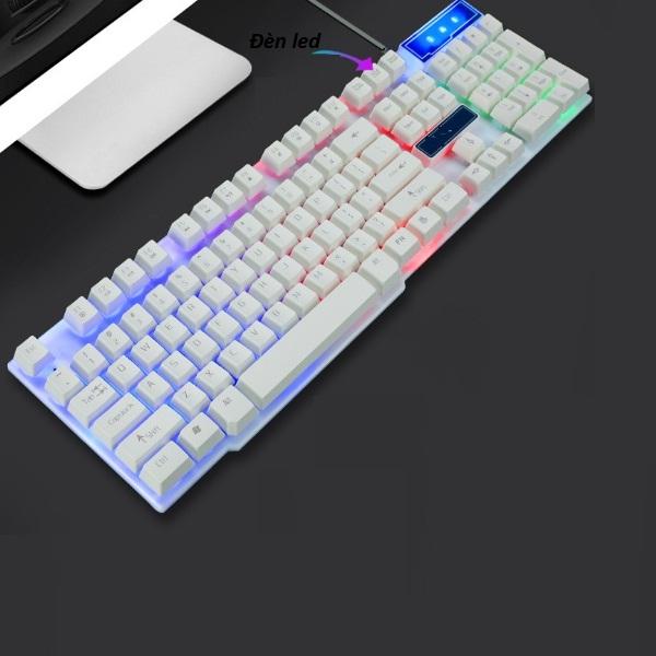 Bàn Phím Giả Cơ Chuyên Game DIVIPARD GK50 LED 7 Màu - Trăng
