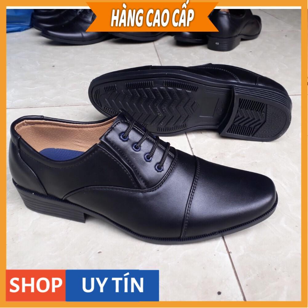 Giày tây nam thiết kế giả dây lịch lãm sang trọng