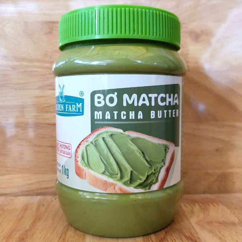 [HỘP LỚN 1 Kg] BƠ PHẾT MATCHA [VN] GOLDEN FARM Matcha Butter (HALAL)