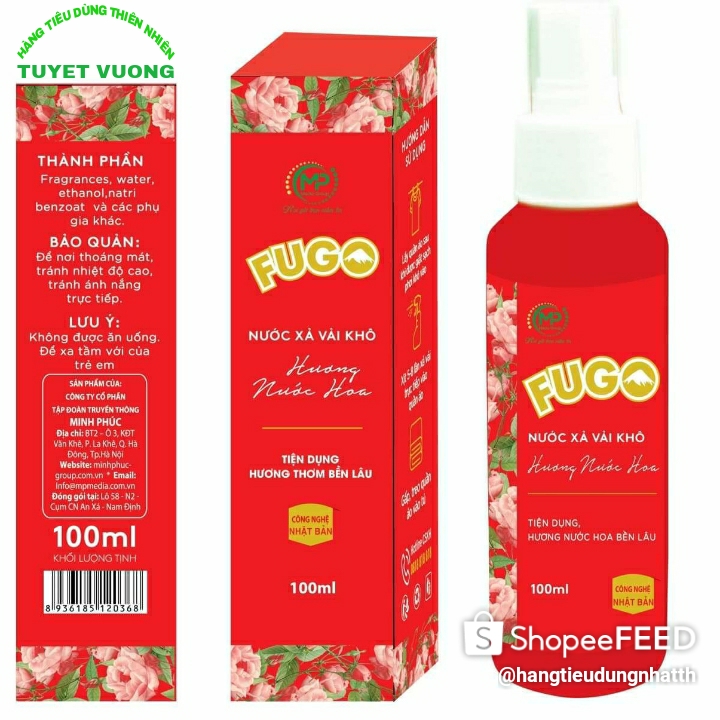 Nước xả vải khô FUGO lưu hương bền lâu 100ml