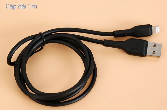 Cáp lightning 1m ava+ kalf đen hàng like new đẹp mới 98-99% chính hãng 100% bảo hành 12 tháng