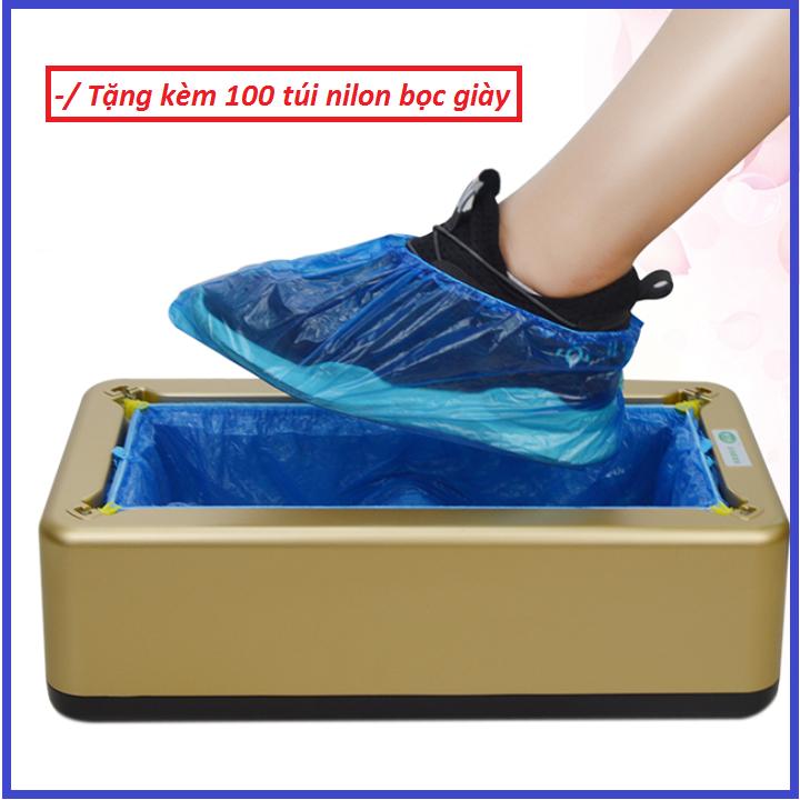 Máy Bọc Giày Tự Động 40 x 25cm ( tặng kèm 100 túi nilon bọc giày )
