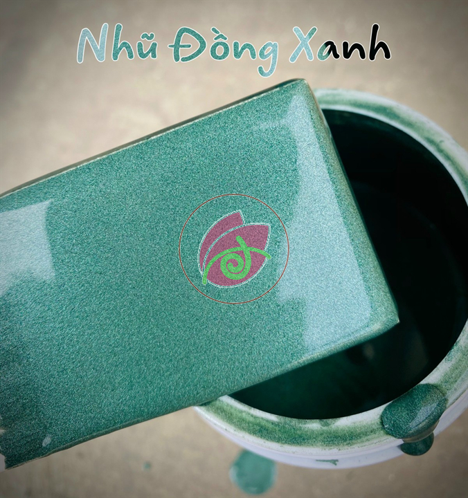 Sơn chậu Nhũ Đồng xanh hệ Nước Yes Paint 850g