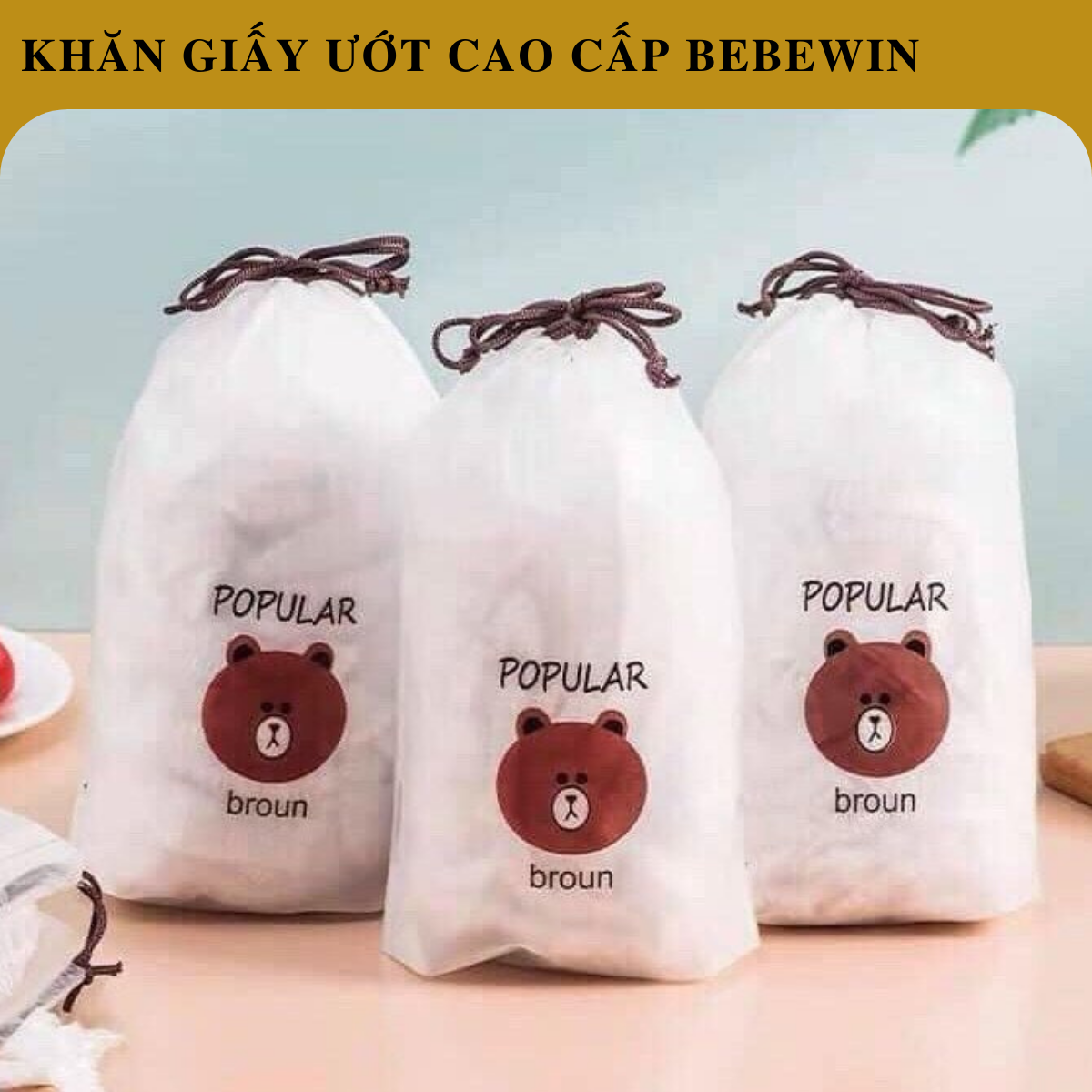 Túi 100 Màng bọc thực phẩm có chun co dãn tiện lợi