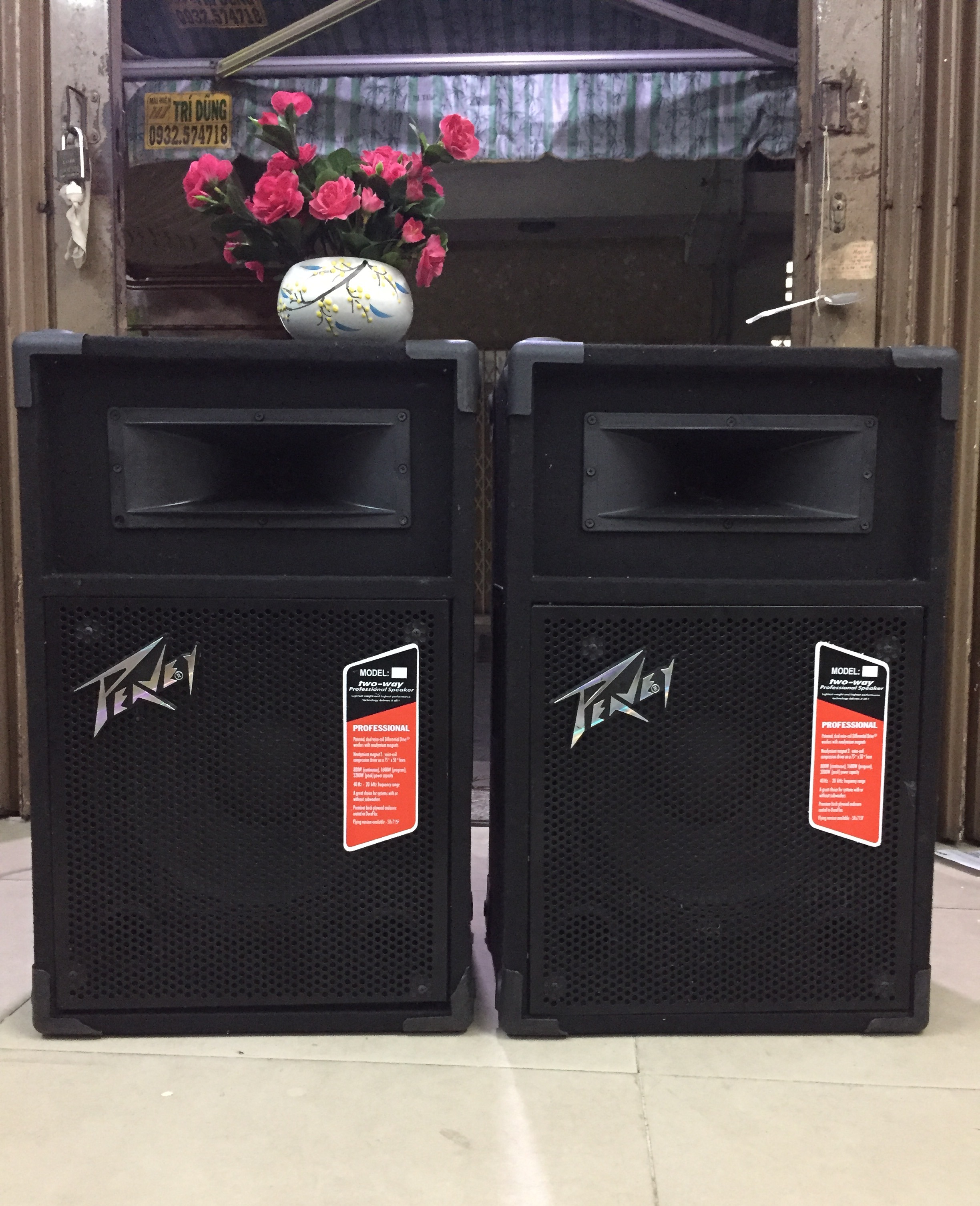 CẶP LOA SÂN KHẤU PEAVEY BASS 30 CHƠI NHẠC SÓNG KARAOKE