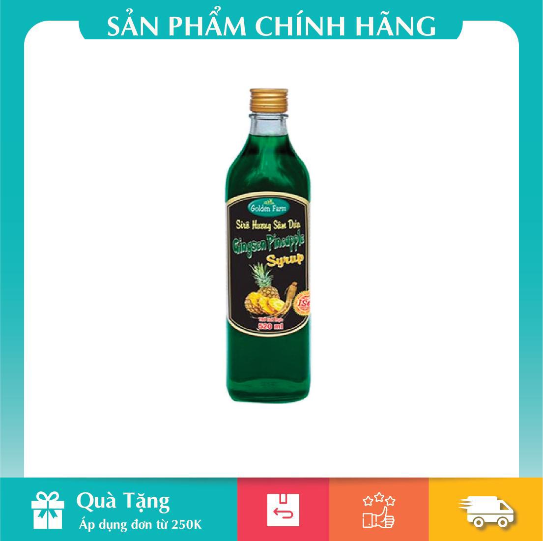 Siro sâm dứa golden farm 520ml