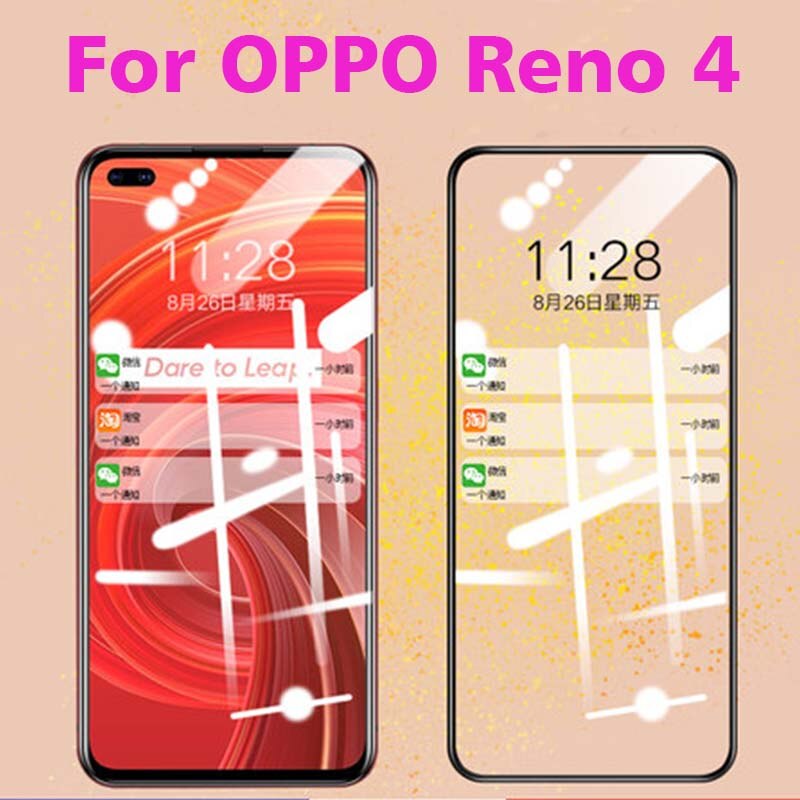 Miếng dán kính cường lực 9d cho oppo reno 4 full màn hình, full keo, dán màn hình oppo