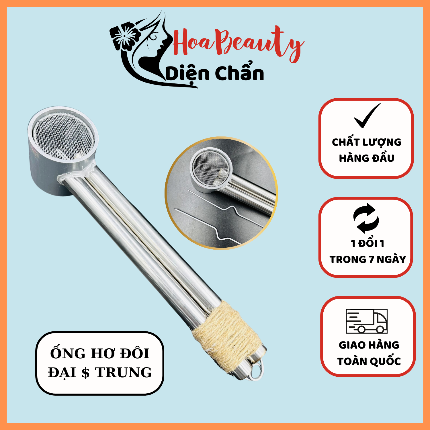 Ống hơ đôi ngải cứu trung, đại diện chẩn bùi quốc châu chính hãng
