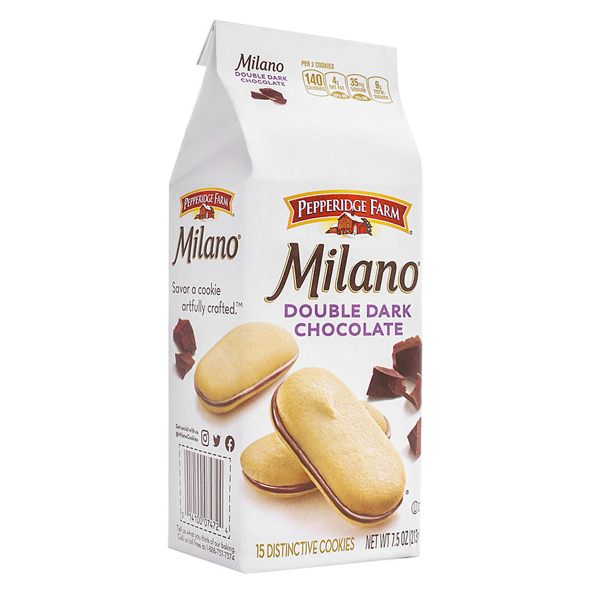 BÁNH MILANO HAI LỚP SÔ-CÔ-LA HIỆU PEPPERIDGE FARM 213G