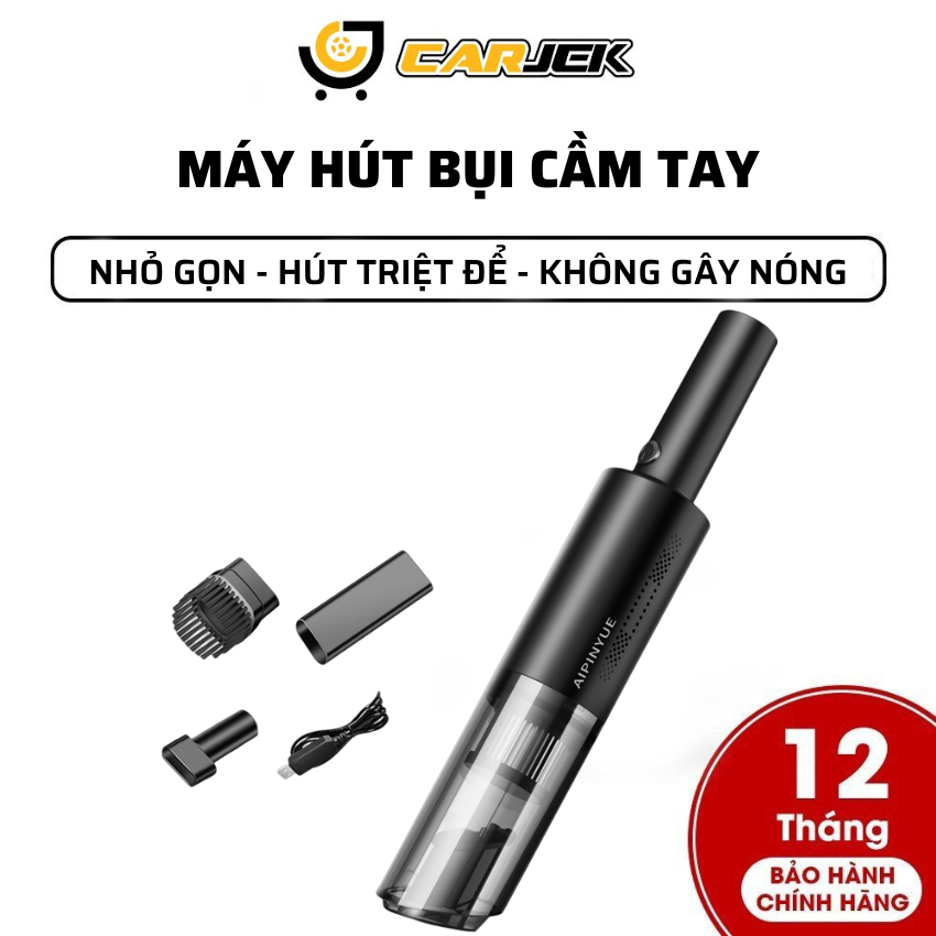 Máy hút bụi ô tô cầm tay AIPINYUE công suất 600w 3 chế độ hút bảo hành 12 tháng