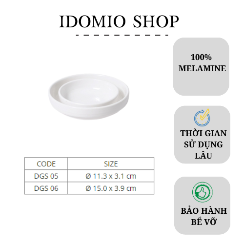 Dĩa nhựa melamine sâu - dgs06