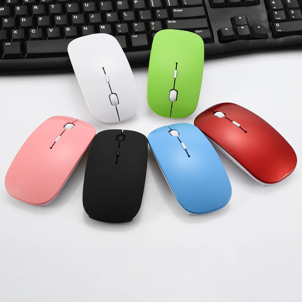Chuột bluetooth - chuột không dây siêu mỏng 2.4GHz cho điện thoại android, IP, Laptop, macbook PC Tivi