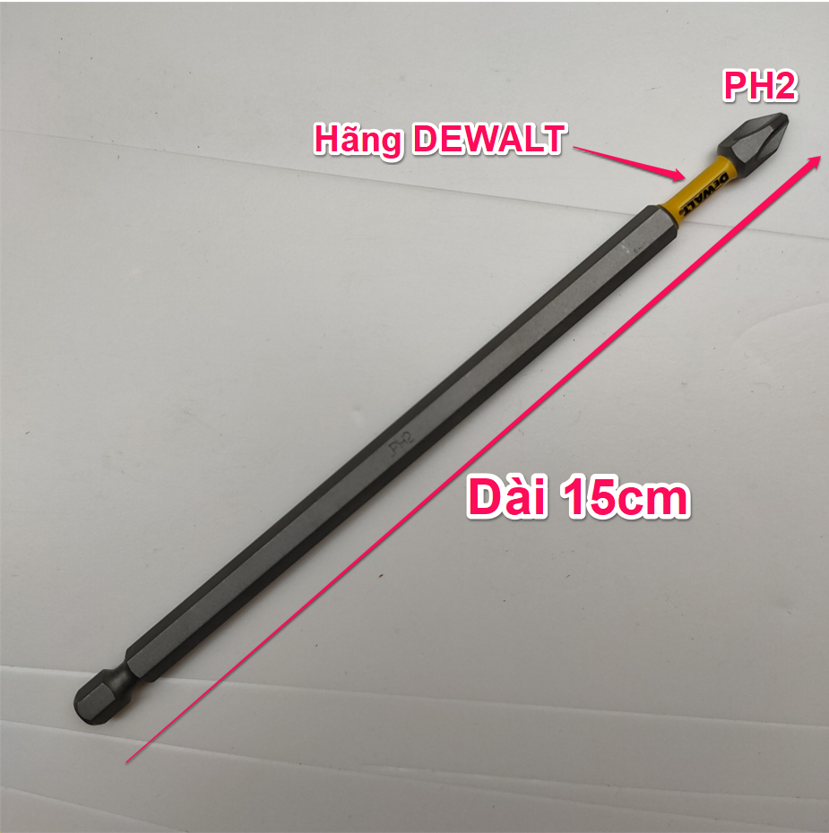 Mũi vặn vít dài 15cm ph2
