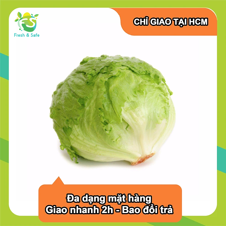 [Chỉ Giao HCM] Xà lách iceberg - 500g (sỉ)