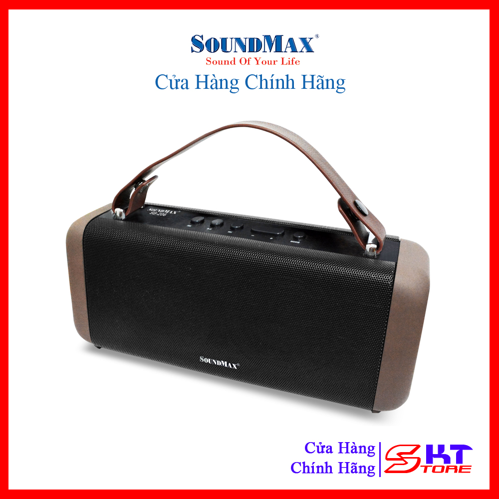 Loa bluetooth soundmax sb206 cùng bạn trên vạn nẻo đường - hàng chính hãng