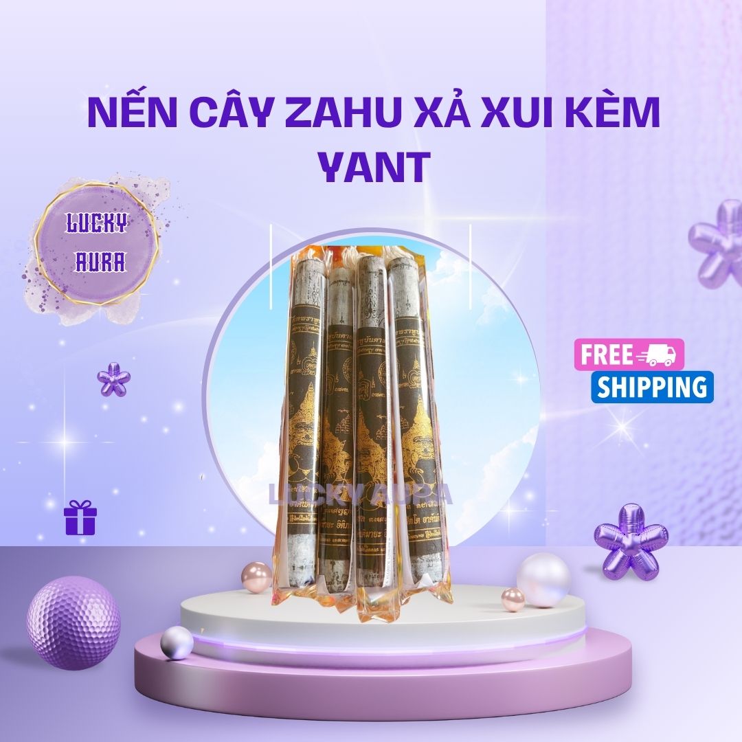 Nến Cây Za Hu Kèm Yant Xả Xui Thái Lan