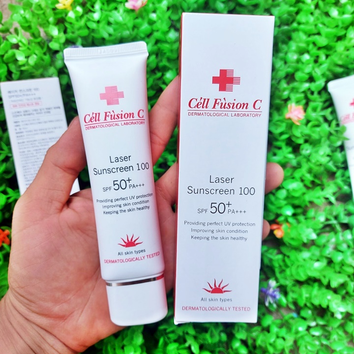 Kem chống nắng laser sunscreen 100 cell fusion c – lq314