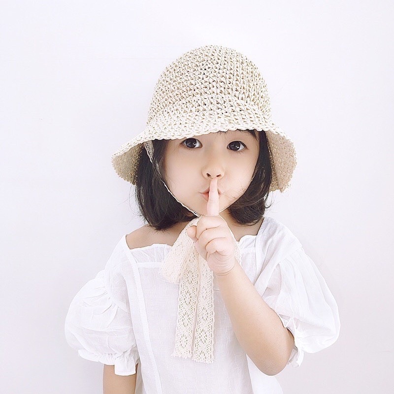 Nón cói cho bé, nón cói đi chơi đi biển cho bé gái