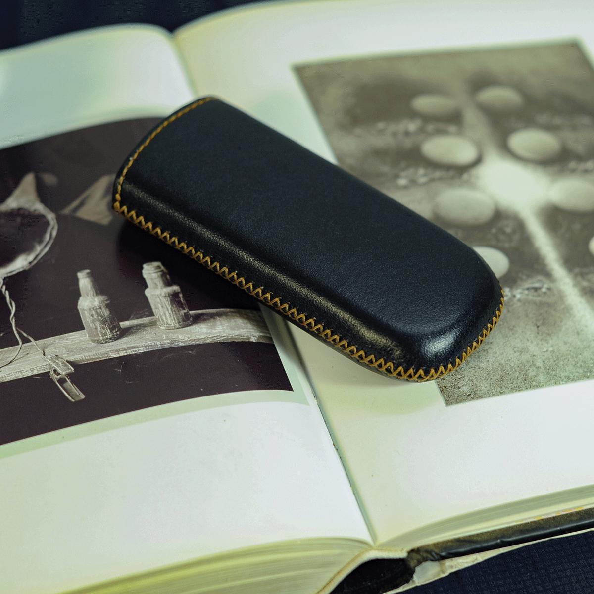 Bao handmade cho điện thoại Nokia 8800 màu đen - Bao da handmade DT006