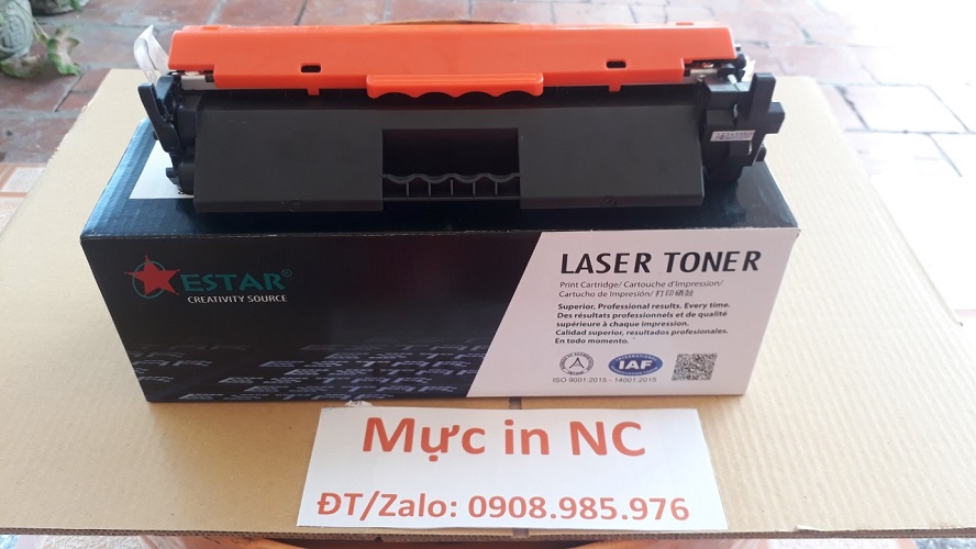 Hộp mực 17a, Hp Pro M102a, M102w, M129, M130a, M130fn, M132, M133, M134, có chíp, Là Cartridge, toner máy in CF217a