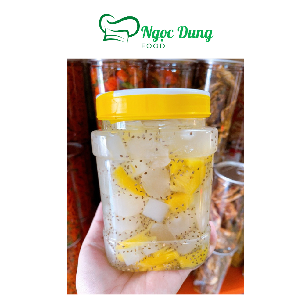 Đác rim thơm mix chia thạch dừa hủ 1kg