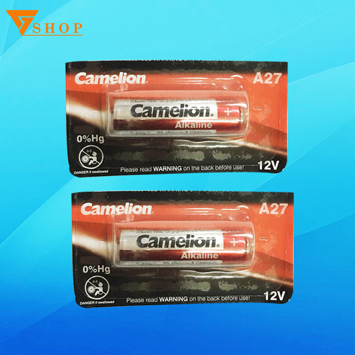 Combo 2 viên pin a27 camelion alkaline 12v