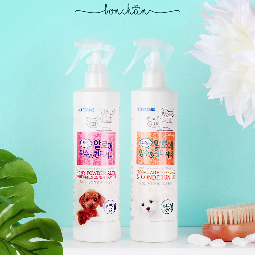 Nước hoa Forcans cho chó mèo - Xịt khử mùi dưỡng lông thơm lâu Forcans 300ml