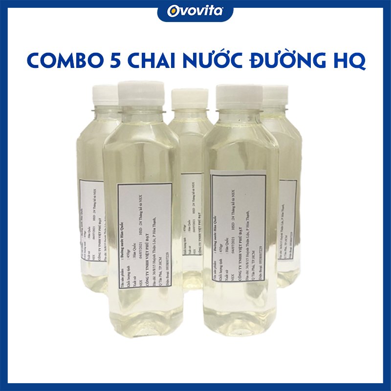 Combo 5 chai nước đường hàn quốc cj dùng cho pha chế - chai 450gr tiện lợi có sẵn giao ngay
