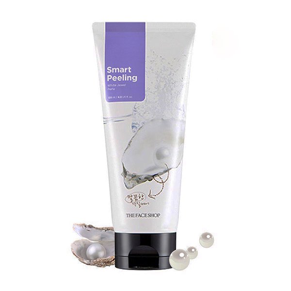 Tẩy Tế Bào Chết The Face Shop Smart Peeling White Jewel 120ml Hàn Quốc Với Chiết Xuất Từ Ngọc Trai Thiên Nhiên