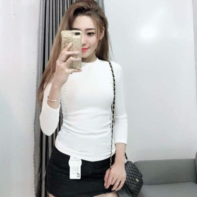 Áo thun tay dài thun gân, chất lượng đảm bảo an toàn đến sức khỏe người sử dụng, cam kết hàng đúng mô tả