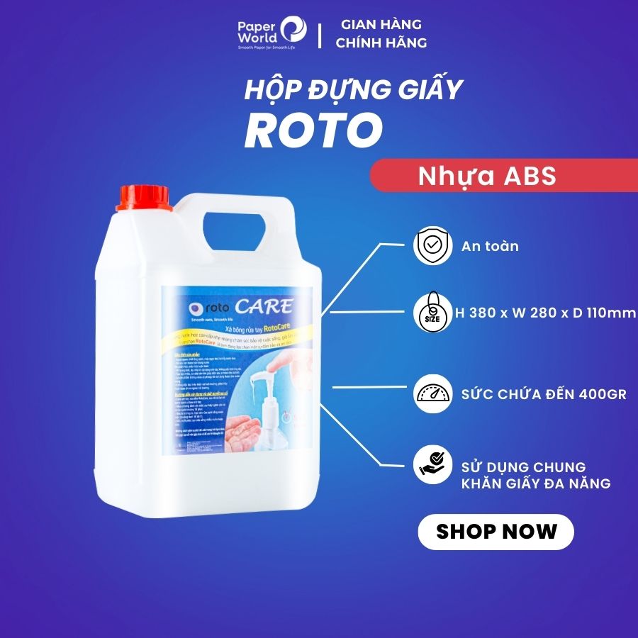 Xà Bông Rửa Tay Diệt Khuẩn Thế Giới Giấy Roto Hương Thảo Mộc Dịu Nhẹ Không Khô Da Tay - Can 5 Lít | giá rẻ | cam kết hàng chất lượng