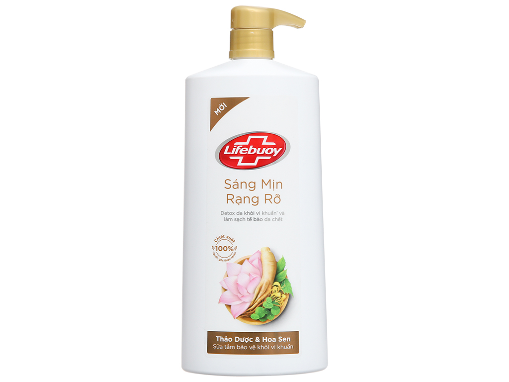  Sữa tắm detox Lifebuoy bảo vệ da khỏi vi khuẩn thảo dược và hoa sen 784ml   800g   có thảo mộc và hoa sen giúp làm sạch và tẩy tế bào chết nhẹ nhàng để da sáng mịn rạng rỡ sữa tắm bảo vệ làn da khỏi vi khuẩn 