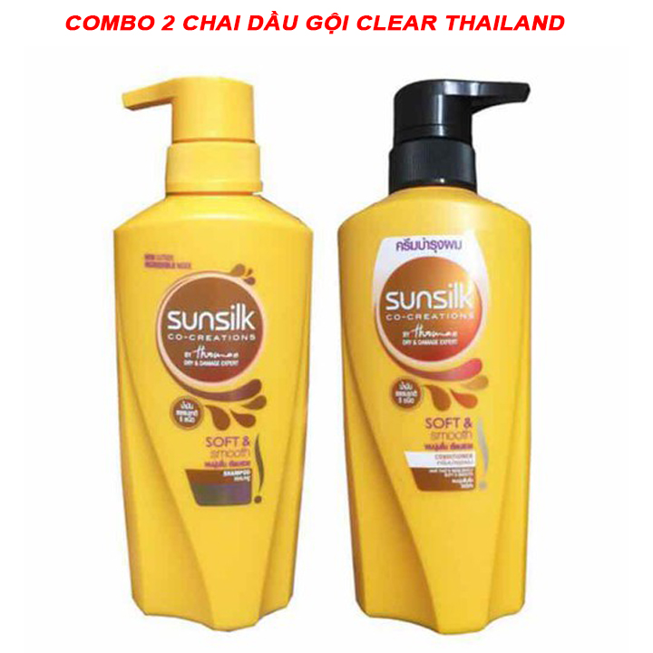 Bộ dầu gội và dầu xả Sunsilk Thái Lan 450ml
