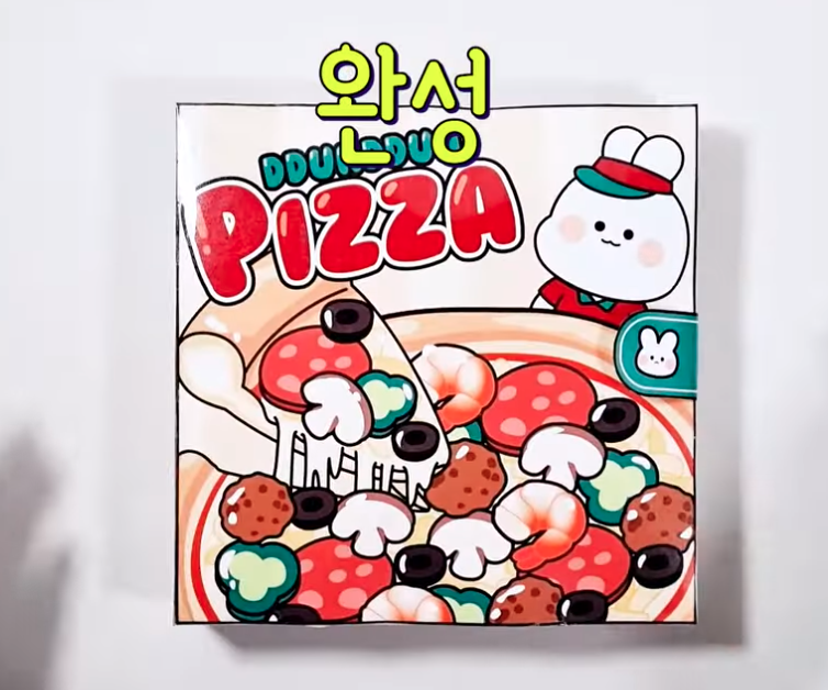 Búp bê giấy Tiệm Pizza của chú gấu DunDun -Happyfunny