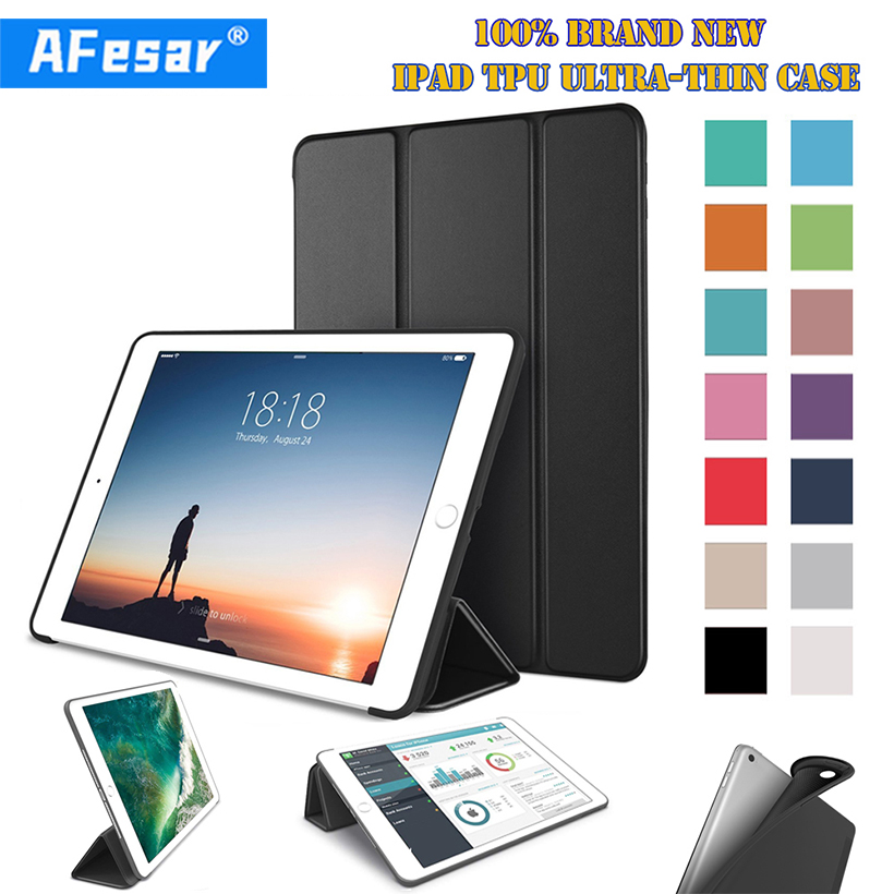 Cho ipad không khí 2 không khí 1 trường hợp ipad 9.7 2017 2018 silicone mềm trở lại pu da thông minh bìa trường hợp đối với ipad pro 10.5 ipad không khí 3 2019 ipad 234 ipad mini 12345 đứng trường hợp