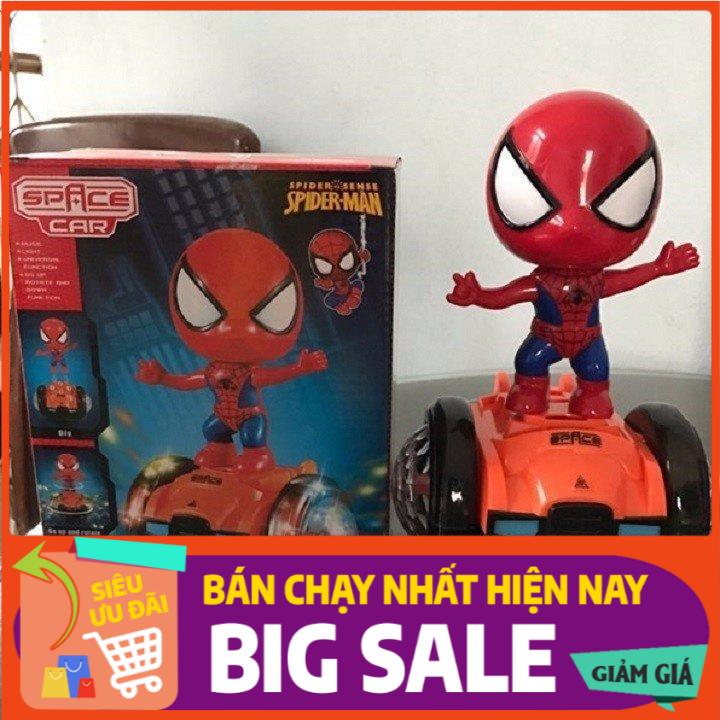[ Hot Sale ] Đồ Chơi Siêu Nhân Người Nhện Quay tròn có đèn H3C Store