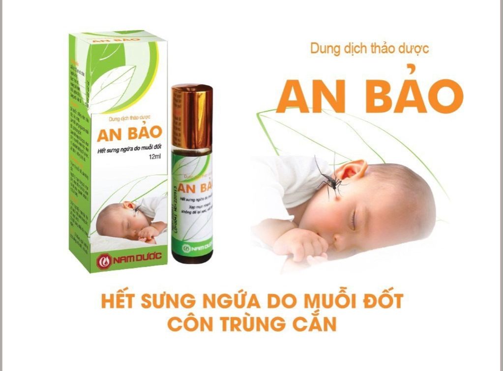 Dung dịch thảo dược An Bảo hết sưng ngứa do muỗi đốt
