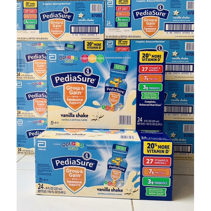 Sữa nước Pediasure Optigro thùng 24 chai x 237ml - nhập từ Mỹ