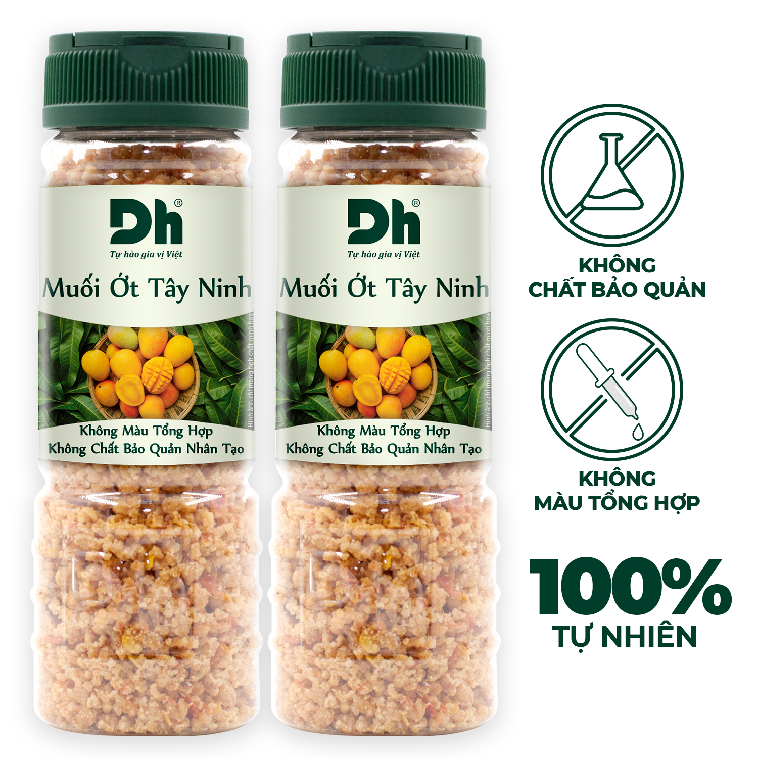 Combo 2 hũ Muối ớt Tây Ninh 110gr Dh Foods