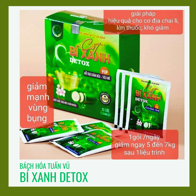 Cốt bí xanh giảm cân detox vip