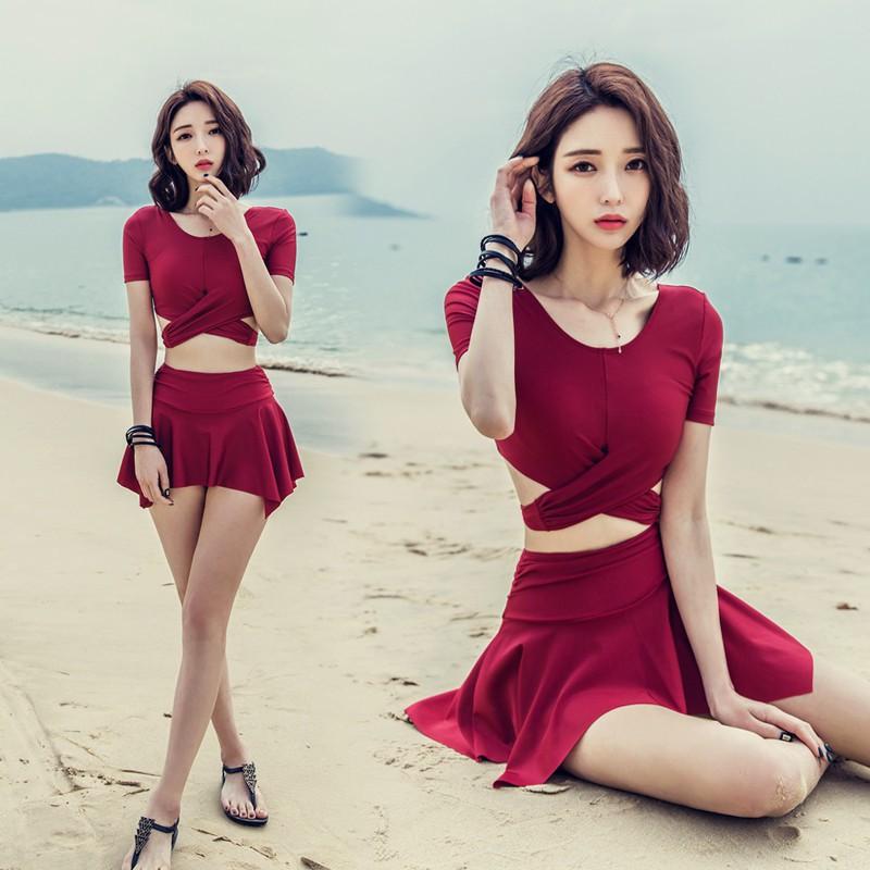 Bộ đồ bơi 2 mảnh, bikini che bụng, áo tắm quần cạp cao savvy đủ size