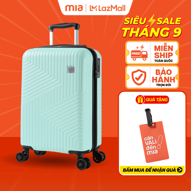 Vali Kéo MIA.vn Du Lịch Larita NOLAN size 20 S Nhựa ABS Bền Bỉ Cứng Cáp Khoá TSA Bảo Mật Cao - Bảo Hành Trọn Đời