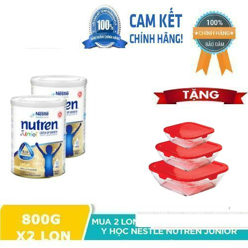 Sữa bột Nutren Junior tăng sức đề kháng cho trẻ 800g