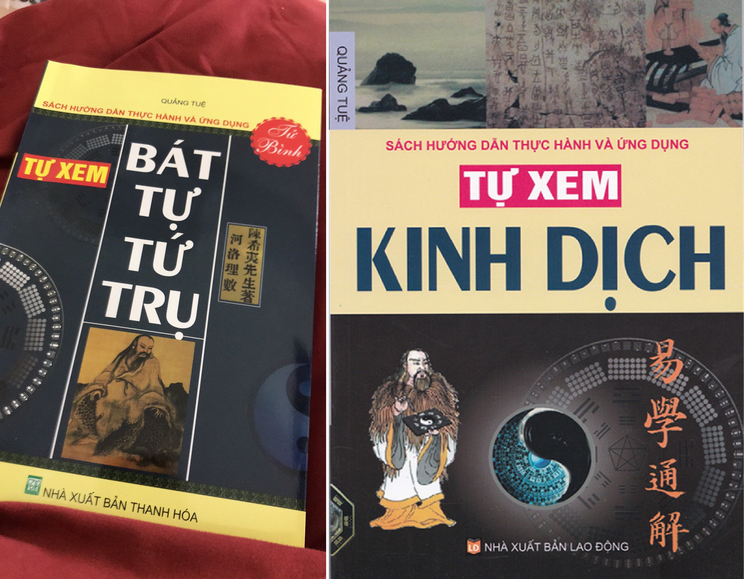 Nguyetlinhbook - Combo 2 cuốn : Tự xem bát tự tứ trụ + Tự xem kinh dịch.