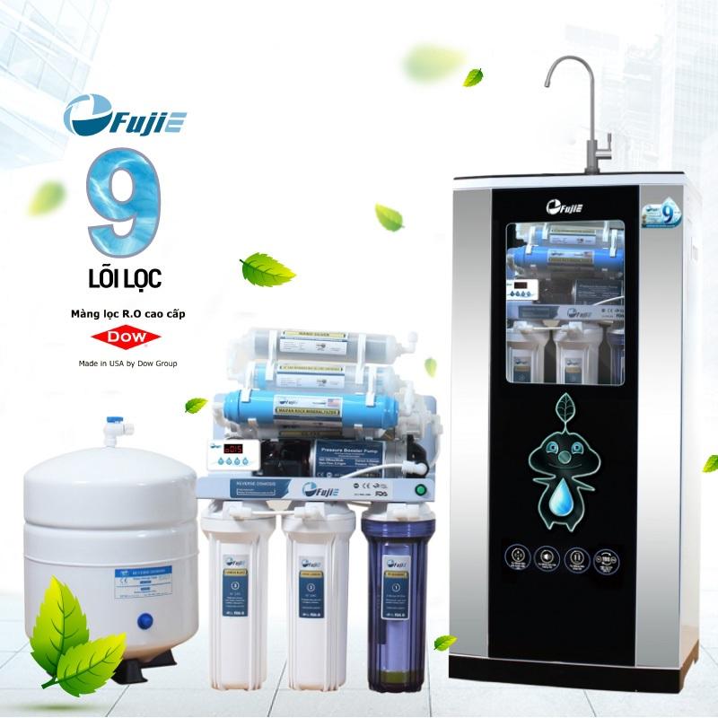 Máy lọc nước fujie ro-09 cab - 9 cấp lọc, bao gồm tủ cường lực