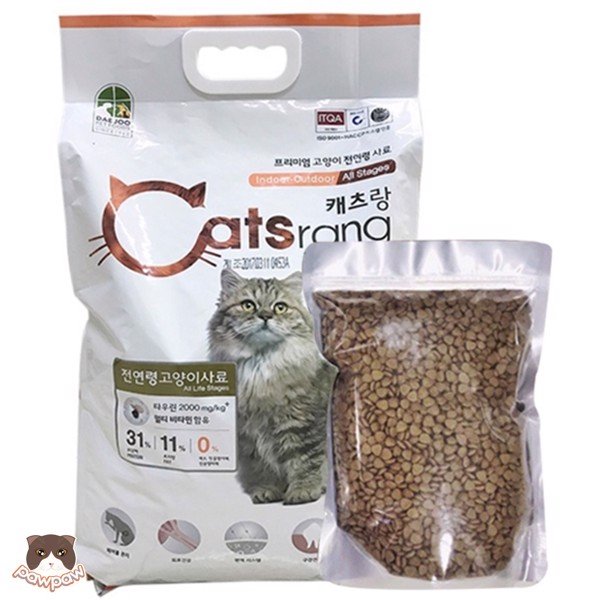 Thức ăn hạt cho mèo CATSRANG Hàn Quốc - Túi 1kg thức ăn cho mèo | Hạt cho mèo | Borupet