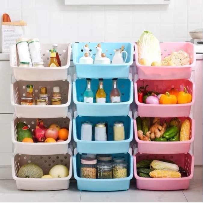 [HCM][CHỊU LỰC ĐẾN 20KG] KỆ RỔ NHỰA 4 TẦNG THÔNG MINH SIÊU CHẮC CHẮN ĐỰNG ĐỒ DÙNG NHÀ BẾP NHÀ TẮM ĐỰNG QUẦN ÁO NƯỚC HOA MỸ PHẨM ĐỒ CHƠI CHO BÉ .. DỄ DÀNG THÁO LẮP ĐỰNG ĐƯỢC MỌI VẬT DỤNGDỄ LAU CHÙI LÀM GỌN KHÔNG GIAN