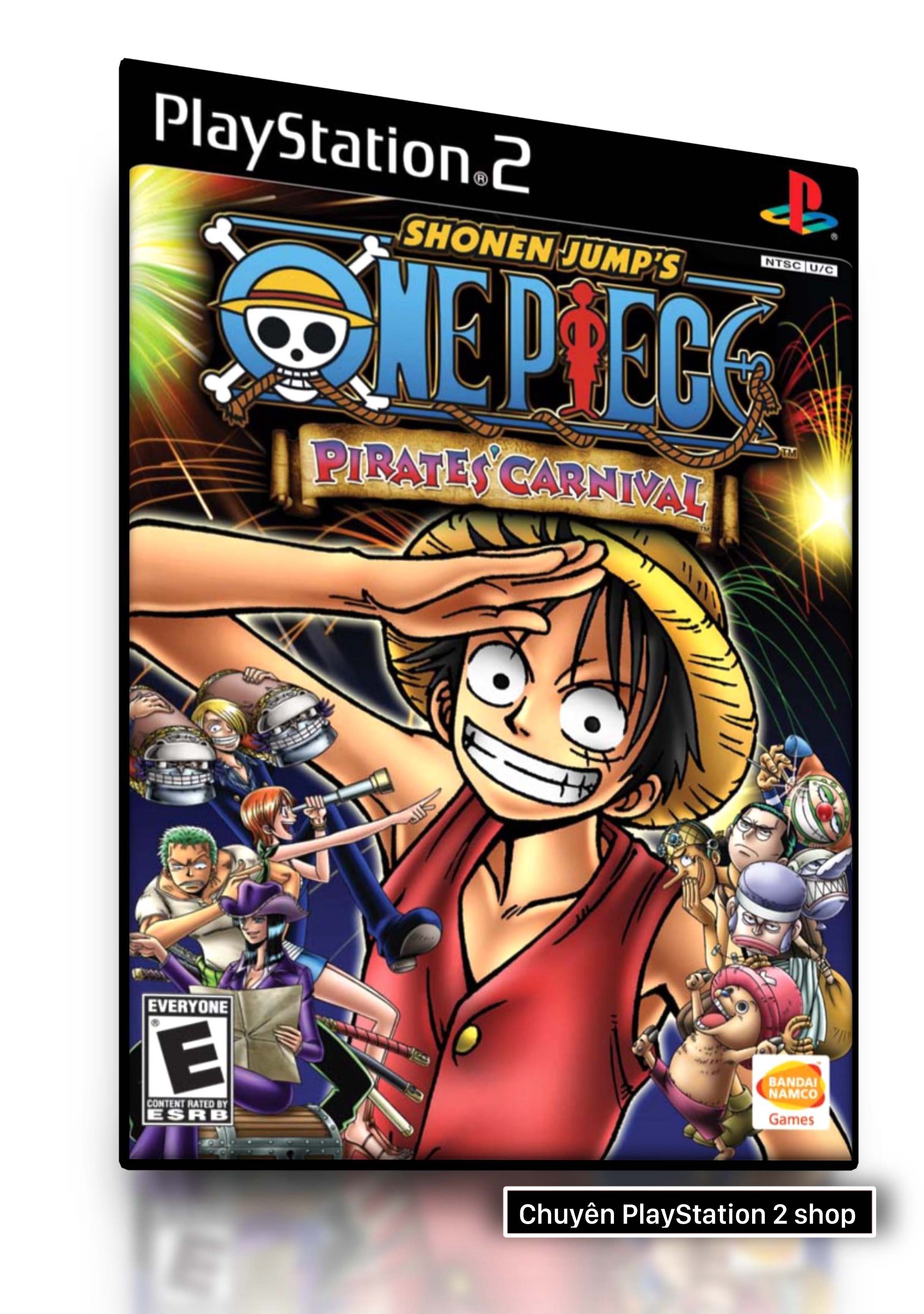Đĩa game PS2, One Piece: Pirates' Carnival (đối kháng) cho máy game PS2