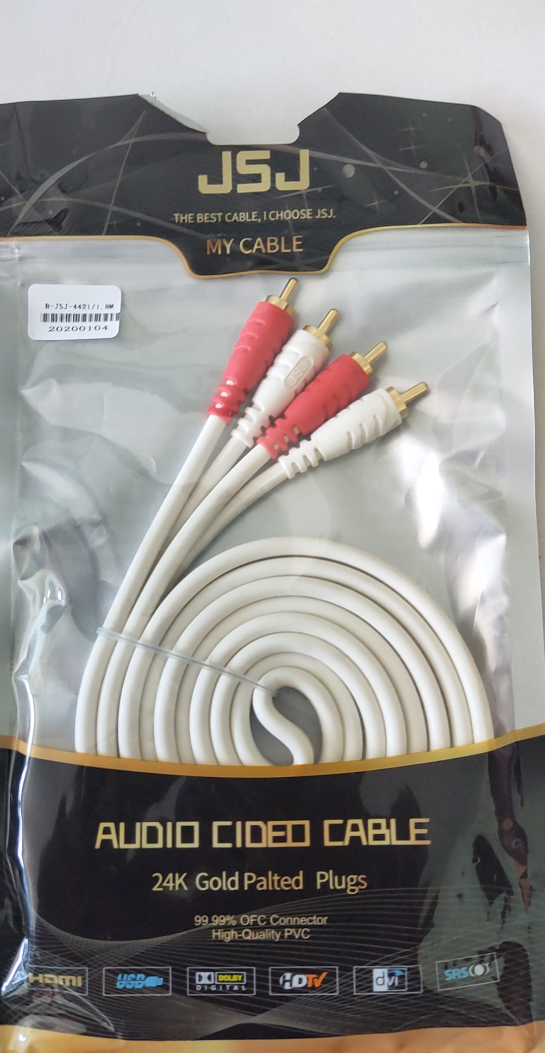Dây cable 4 đầu bông sen dài 1.8m